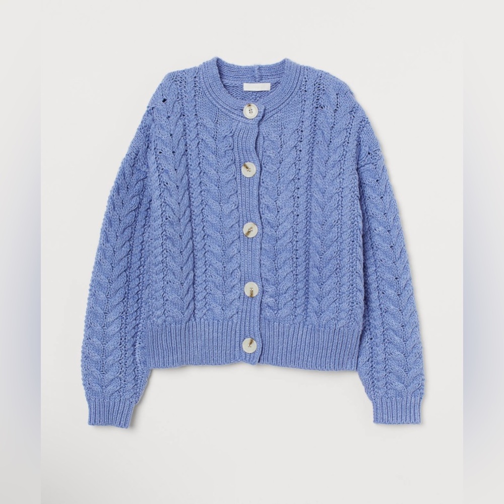 H&M chunky cable-knit cardigan